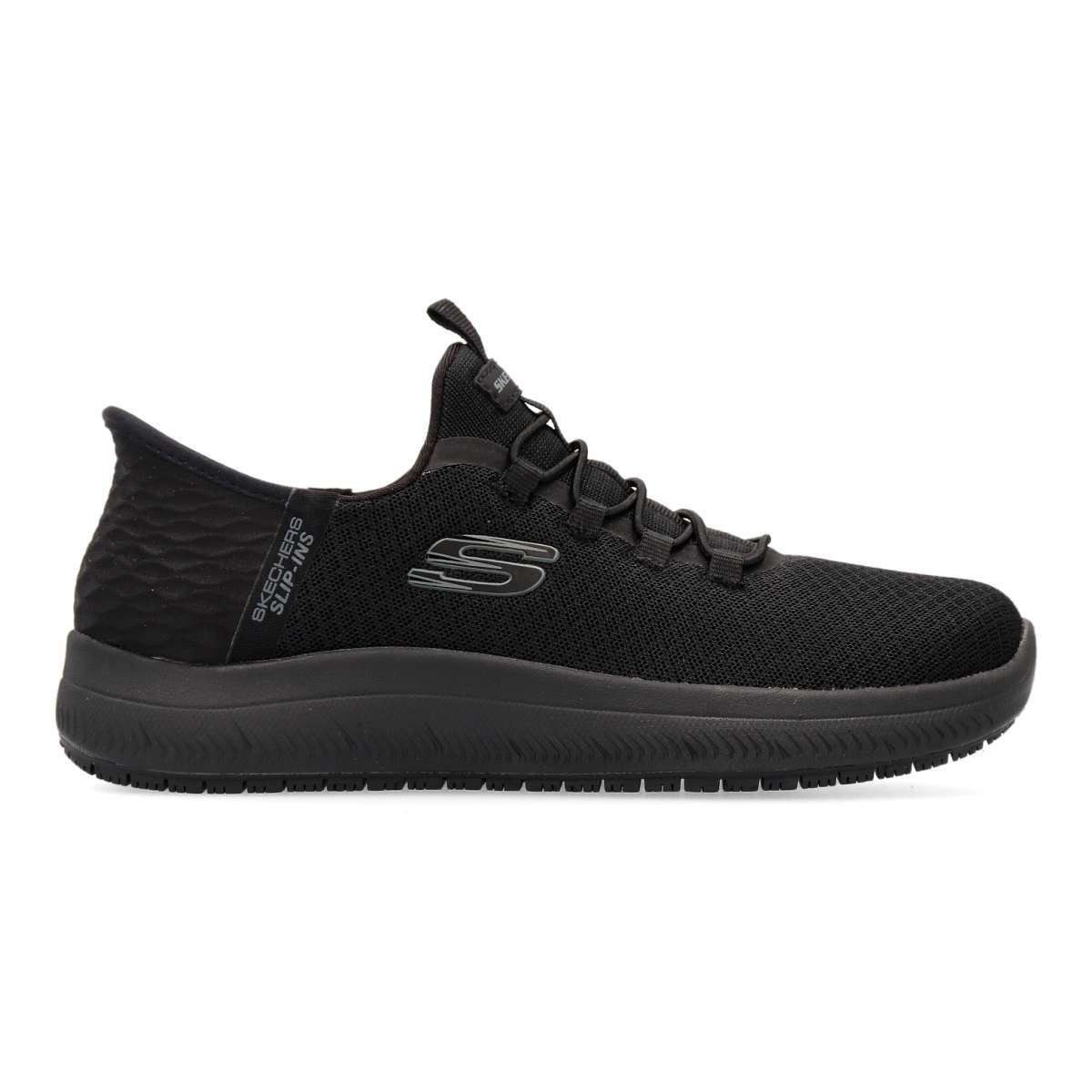 Skechers - Zapatillas slip-on Summits SR para mujer con diseño Touchless Fit, suela antideslizante y plantilla Air-Cooled Memory Foam®