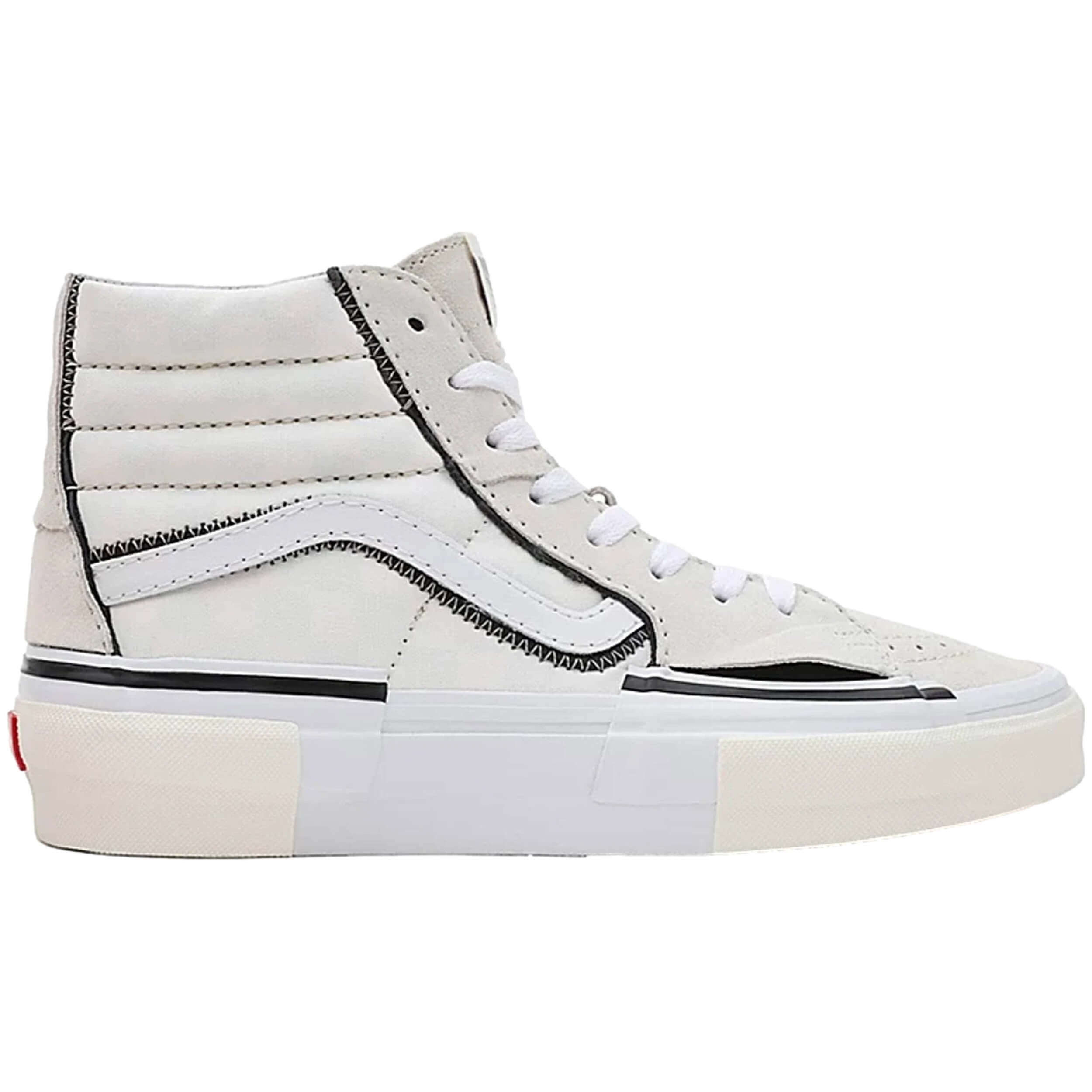Calzado Vans modelo Sk8-Hi Reconstruct en color Blanco