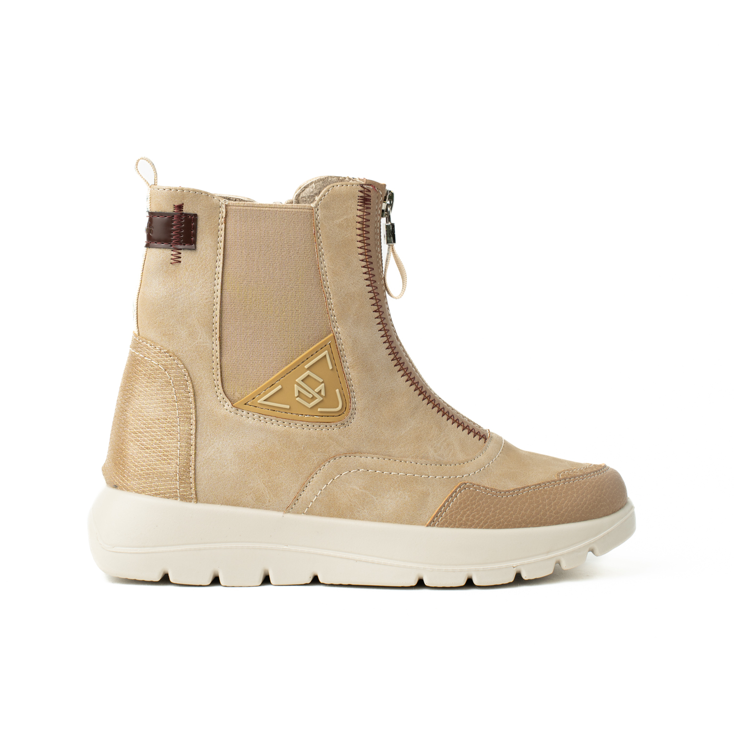 Mysoft 25M626 Botines deportivos con cremallera frontal de mujer