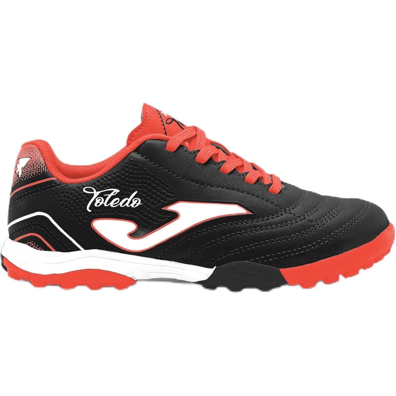 Joma Toledo JR 2601 Black Turf - botas fútbol turf niño negro