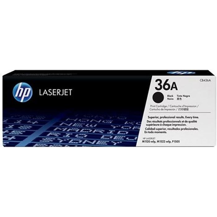 Cartucho de tóner HP 36A (CB436A) negro para impresoras LaserJet M1120MFP/P1505/M1522MFP