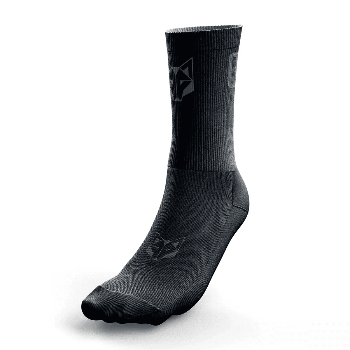 Calcetines Deportivos OTSO Ultra Ligeros, Transpirables y Sin Rozaduras – Running, Gym, Ciclismo... - Muchos Diseños Disponibles y Originales (Full Black)