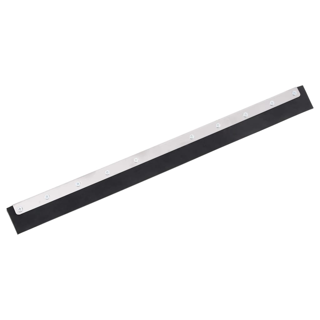 vidaXL Cabezal de escobilla de goma de suelo acero y goma Dimensiones 45.5 x 2 x 5 cm,  55 x 2 x 5 cm,  60.5 x 2 x 5 cm y mas