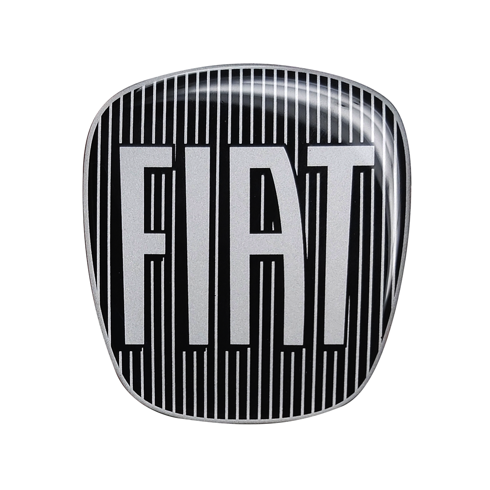 Fiat Sticker 3D Reemplazo Logo Negro para 500L