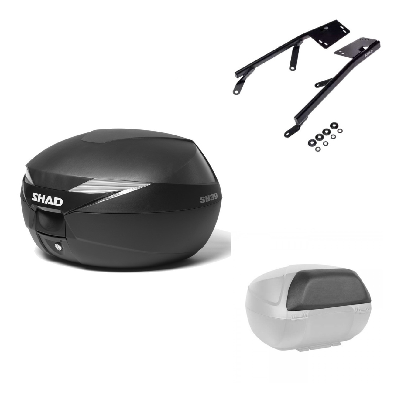 Baul Trasero + Herraje Montaje + Respaldo De Pasajero Sh39 Sh 39 KIT-177852