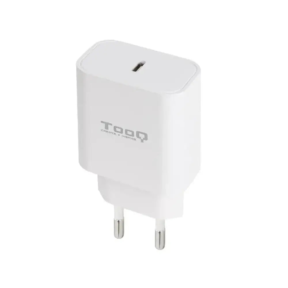 Tooq - Cargador de pared USB-C PD20W TQWC-PDUSBC20W blanco con certificación CE y salida 5V/3A para uso diario