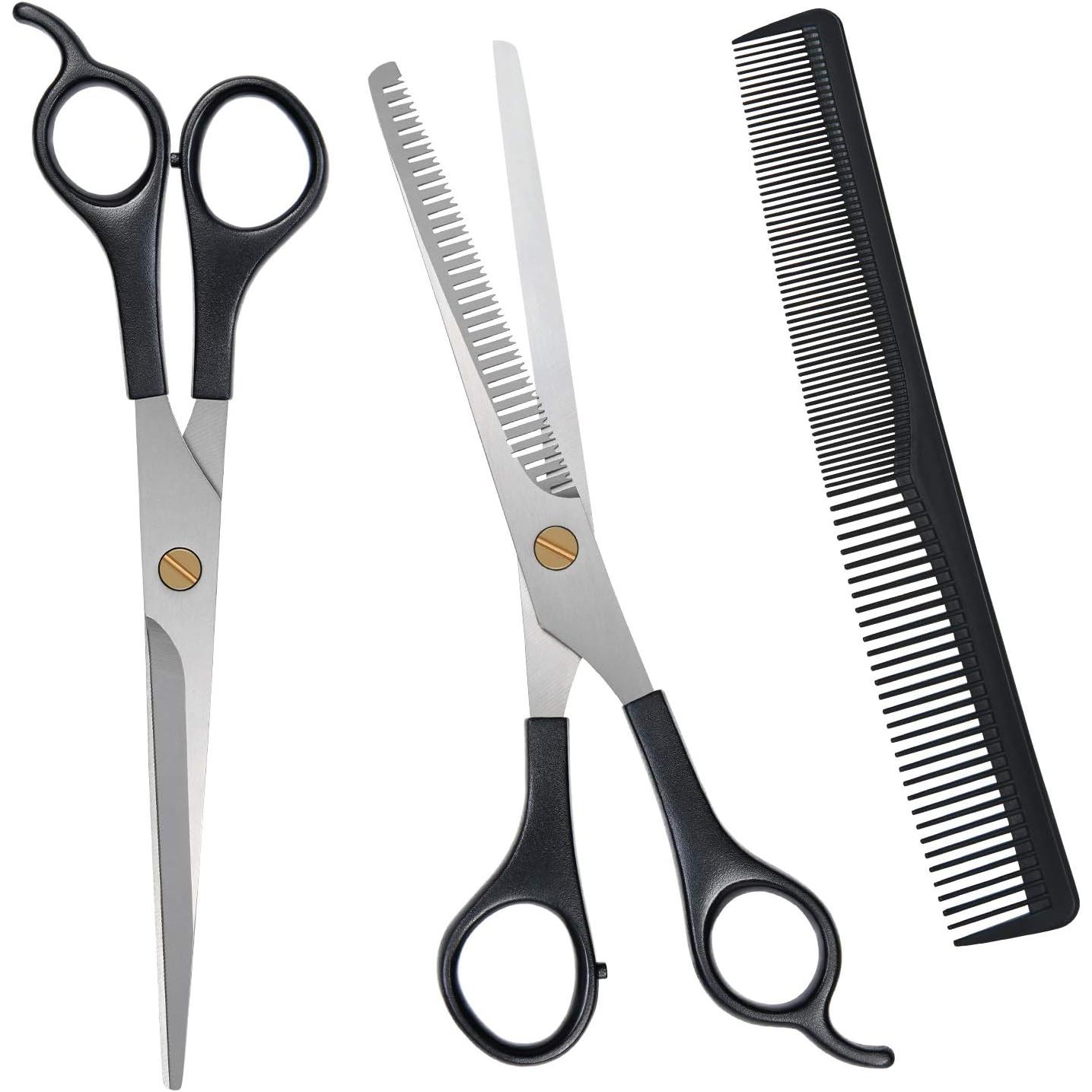 Kit Tijeras Peluqueria Profesional Acero Inoxidable Salón/hogar/mascota