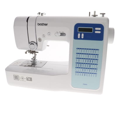 Máquina de coser doméstica electrónica Brother FS60X con 60 puntadas, 8 ojales, pantalla LCD.