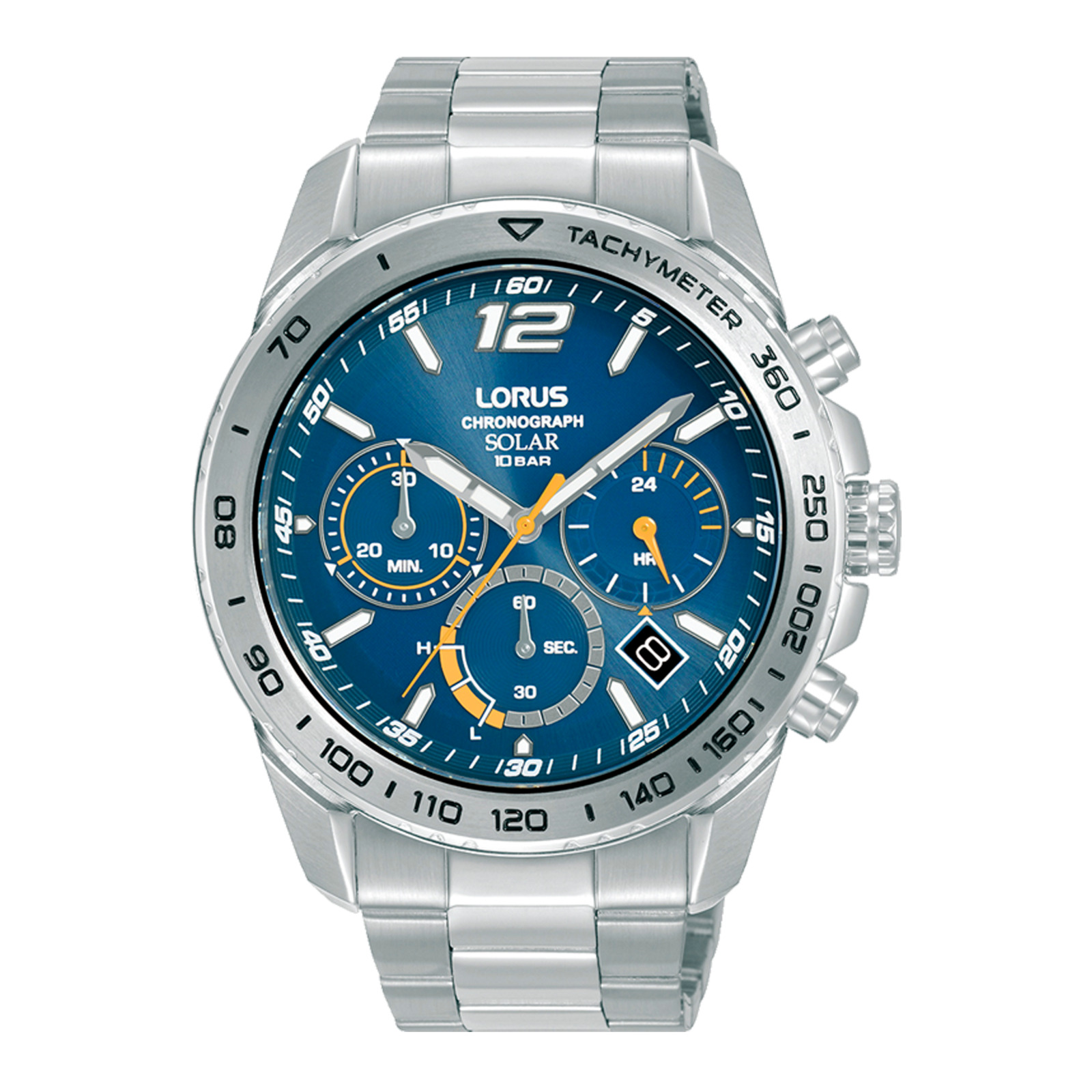 Lorus Reloj Hombre Caja De Acero Pulsera Acero De Color Plata Resistente Al Agua 10 Atm Rz511ax9