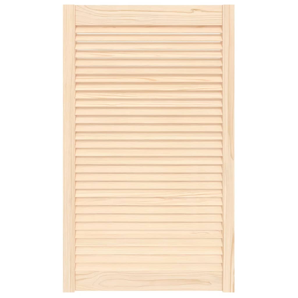 vidaXL Madera Maciza de Pino Puerta Tipo Persiana 99,3x59,4cm Celosía Rejilla Color Natural, Blanco, y mas
