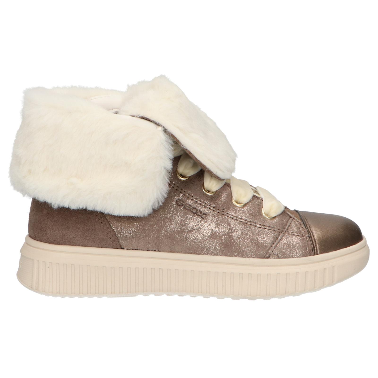 GEOX J947YB 0MA22 J DISCOMIX C5005 DK BEIGE Women Girl Ankle Boots