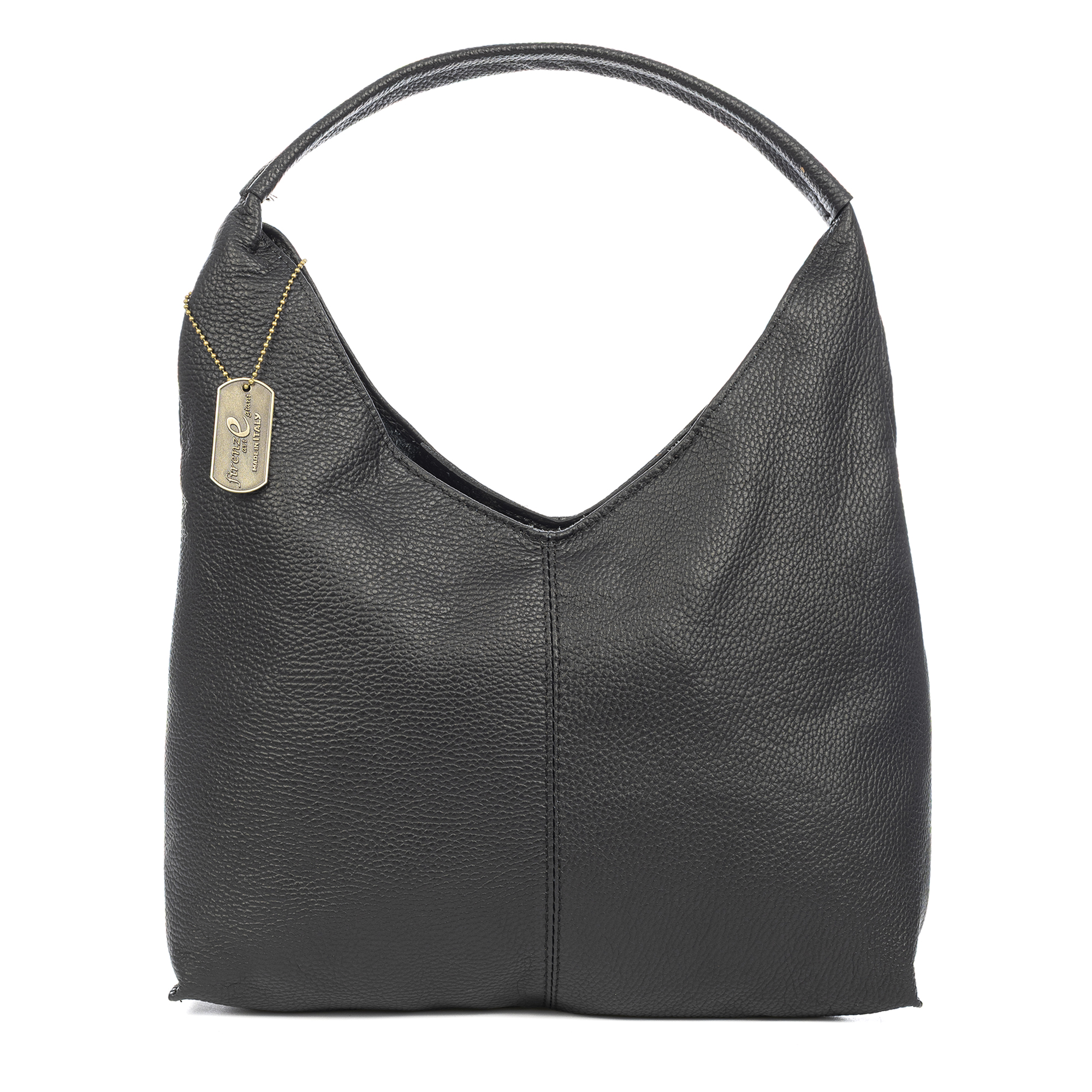 FIRENZE ARTEGIANI Bagni bolso de hombro mujer. Piel auténtica Dollaro. Fabricado en Italia 34x12x24 Cm.
