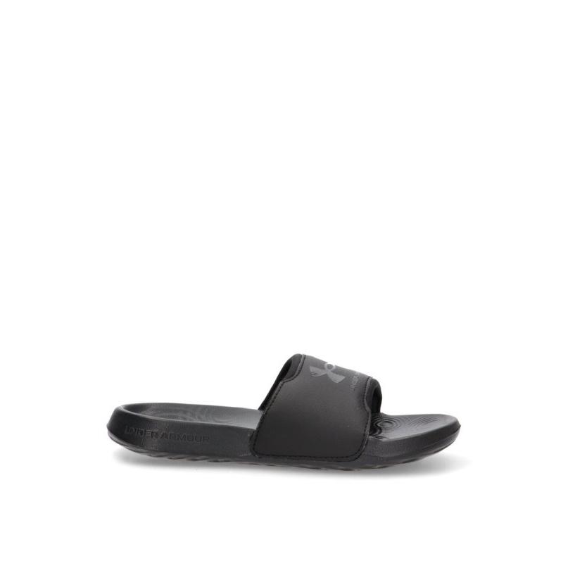 Chanclas Sandalias Playa Pala Under Armour - Niño - Suela Plana - Modelo 3027225 - Color Negro