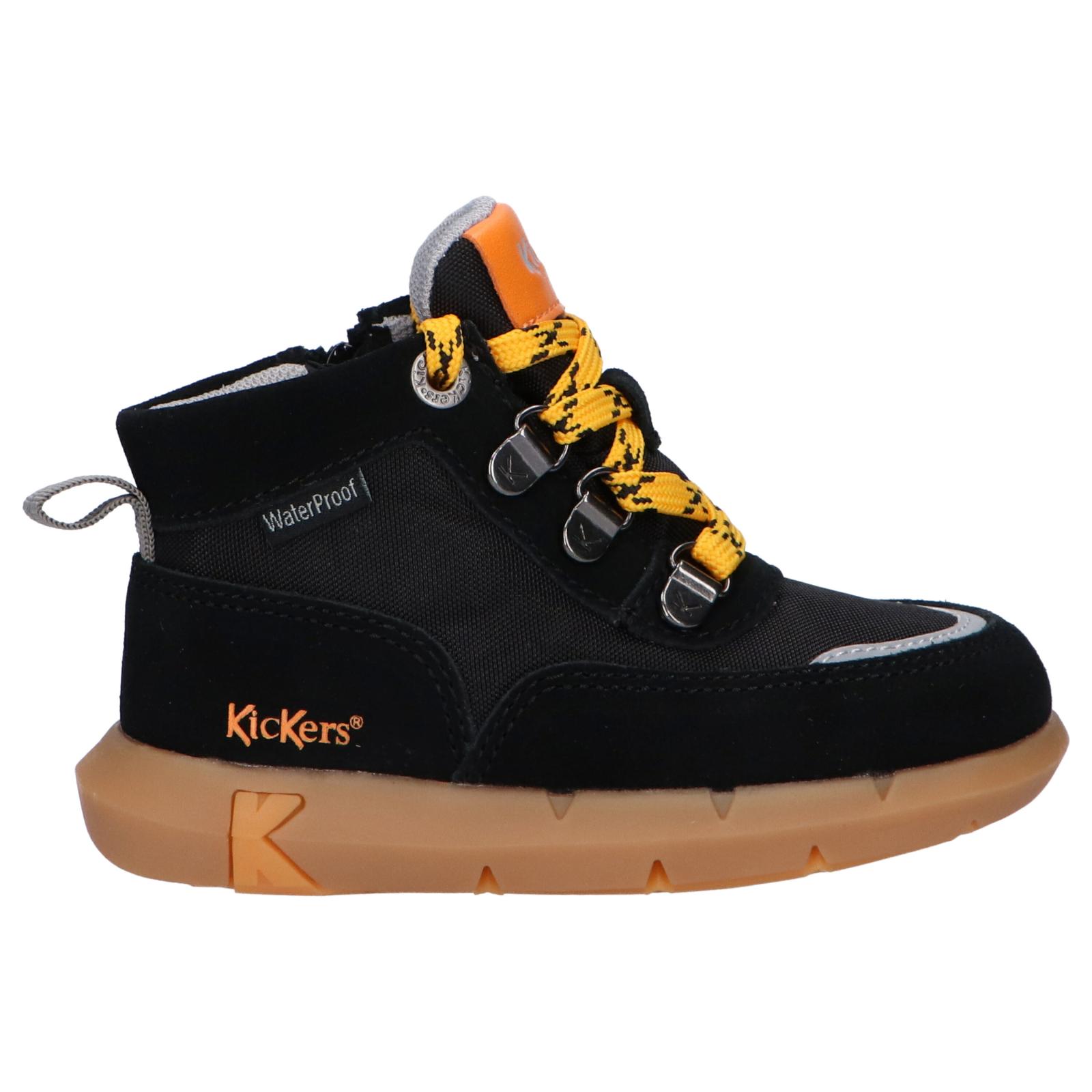KICKERS 878790-10 JUNIBY 81 NOIR Girl and Child Ankle Boots