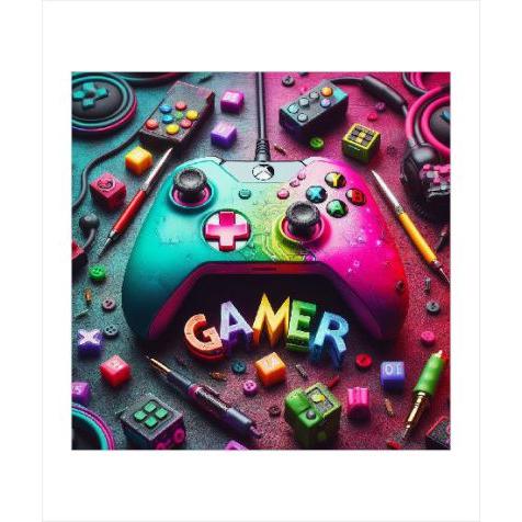 Estor Enrollable Gamer Translúcido con Diseño Juvenil y Mando Colorido, Marca Estores Iroa