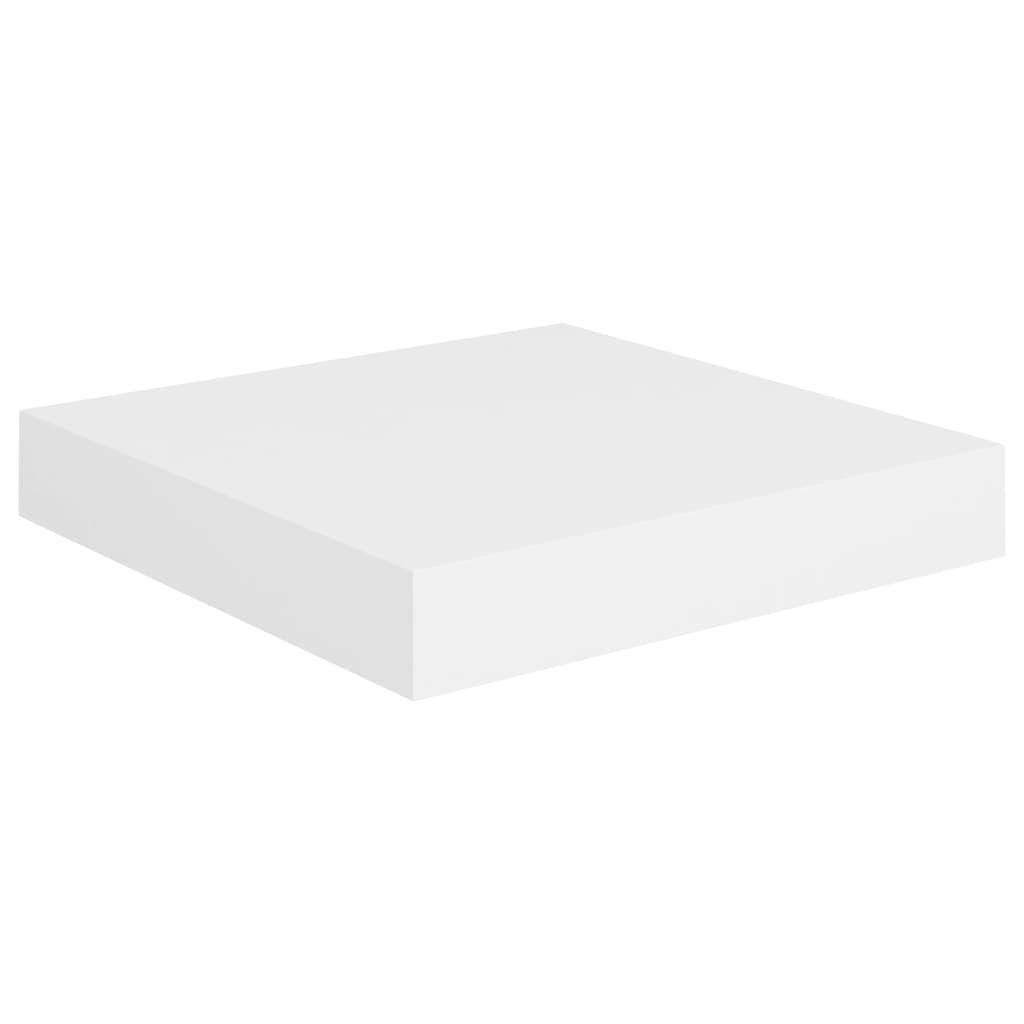 vidaXL Estante flotante de pared MDF 23x23,5x3,8 cm Blanco brillante, negro brillante, gris brillante Mueble Almacenaje Estantería para Oficina, Estudio, Dormitorio Estantería/Librería/ mueble de Almacenamiento