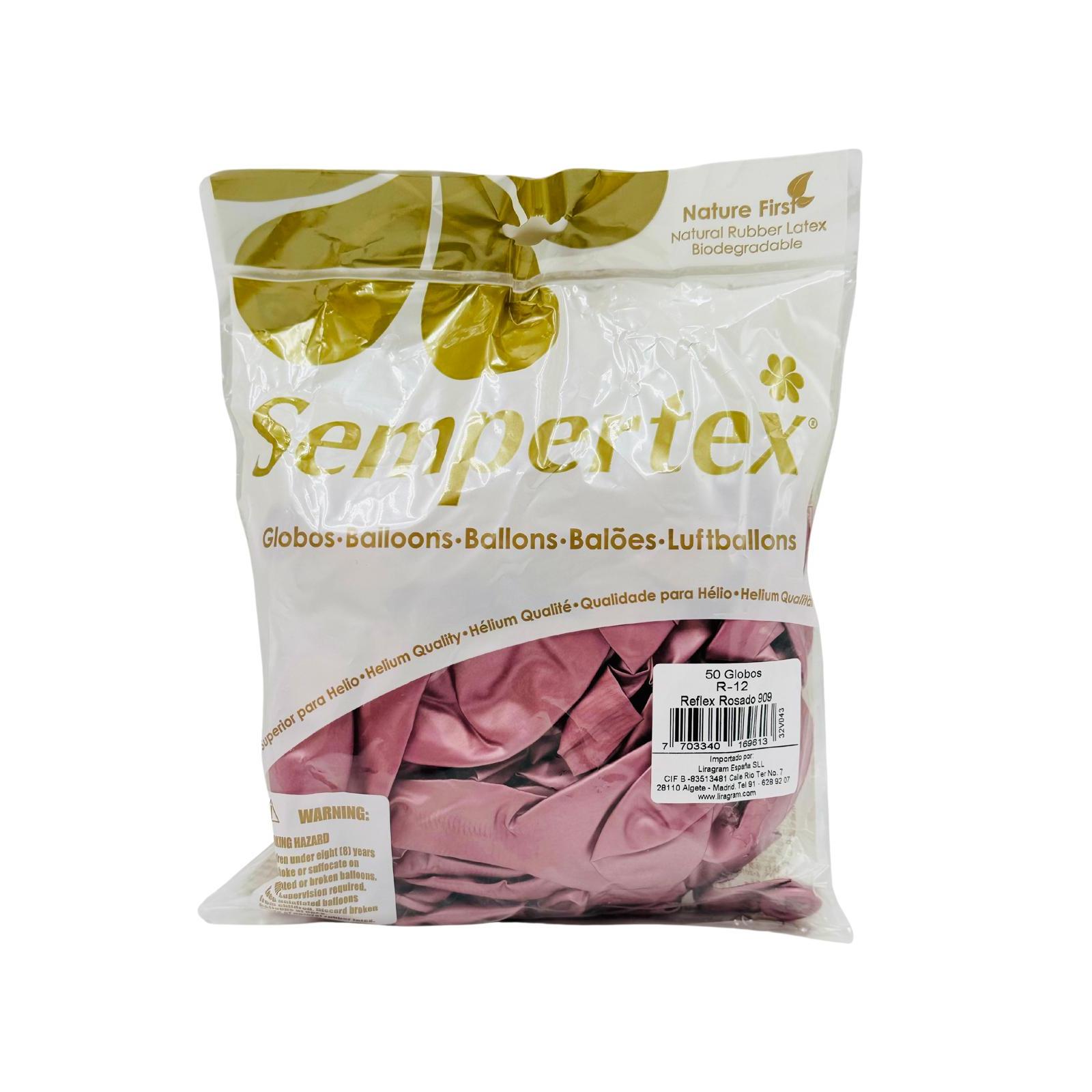 Liragram España - Paquete De Globos Látex de 50 Unds - Colores Reflex - Sempertex