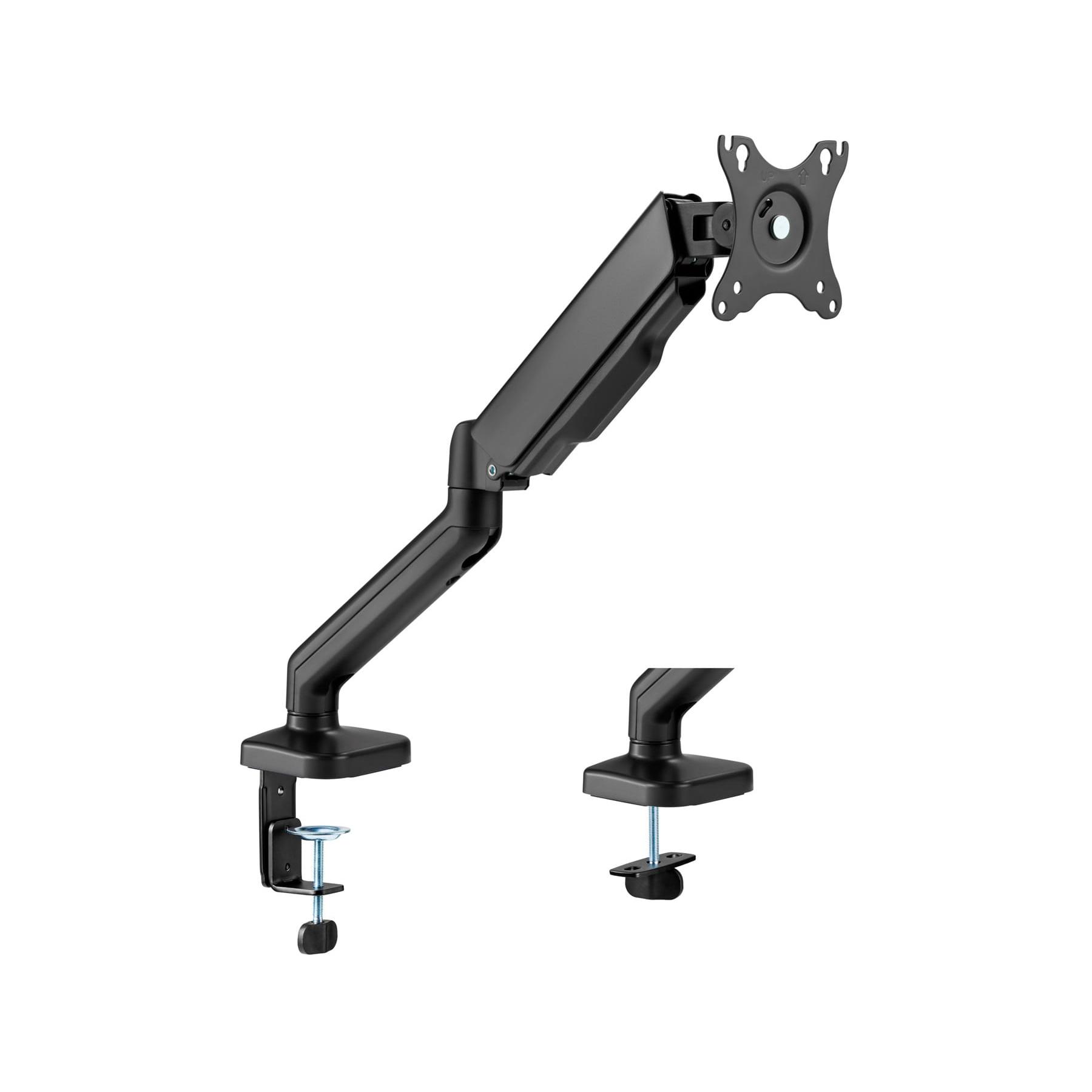 Fonestar - Soporte de mesa ajustable SMM-11PR para monitor de 17\" a 32\", con brazos articulados, altura regulable hasta 41,5 cm y rotación 360º, color negro