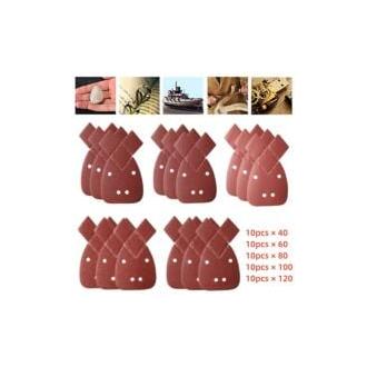 CA Hojas de lija para lijadora de palma Black & Decker Mouse, grano 40, 60, 80100120