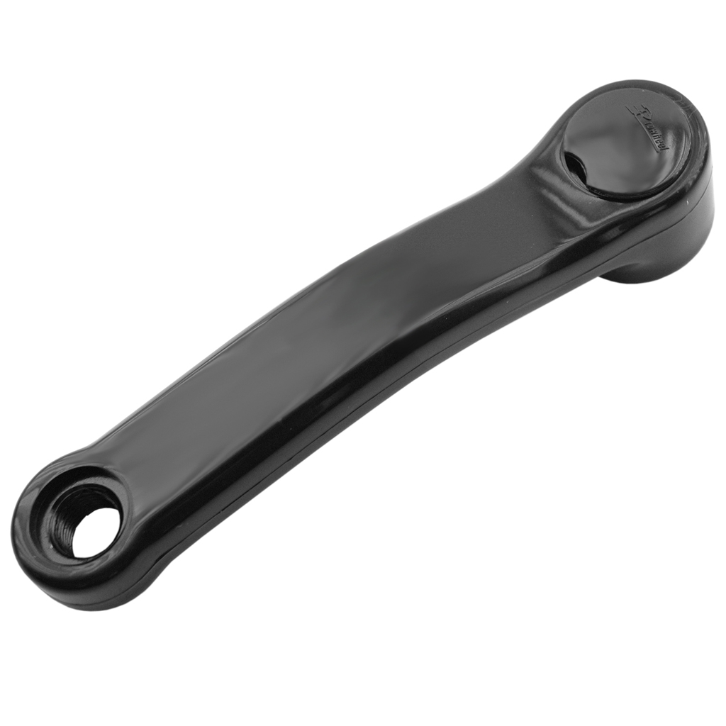 Biela Izquierda De Acero Plastificada Negra Para Bicicleta (152Mm) 658
