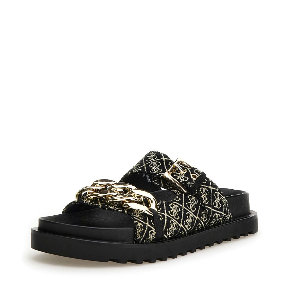 Guess Sandalias Negras FL6FAT FAL03-BLKPL , para Mujer