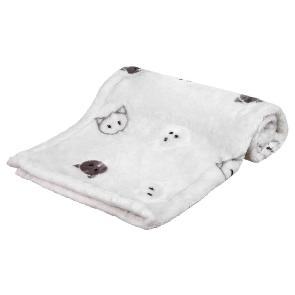 TRIXIE Mimi blanket, soft plush, 70 × 50 cm, light grey