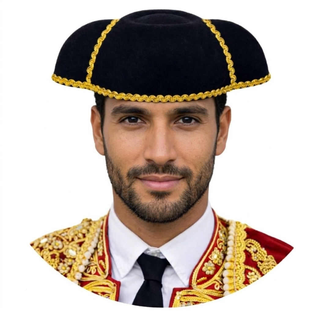 Pack 3/6/12 Montera de Torero para Disfraz Adulto - Sombrero Español Carnaval Halloween y Gorro Fiesta Temática, Kebedo Moda