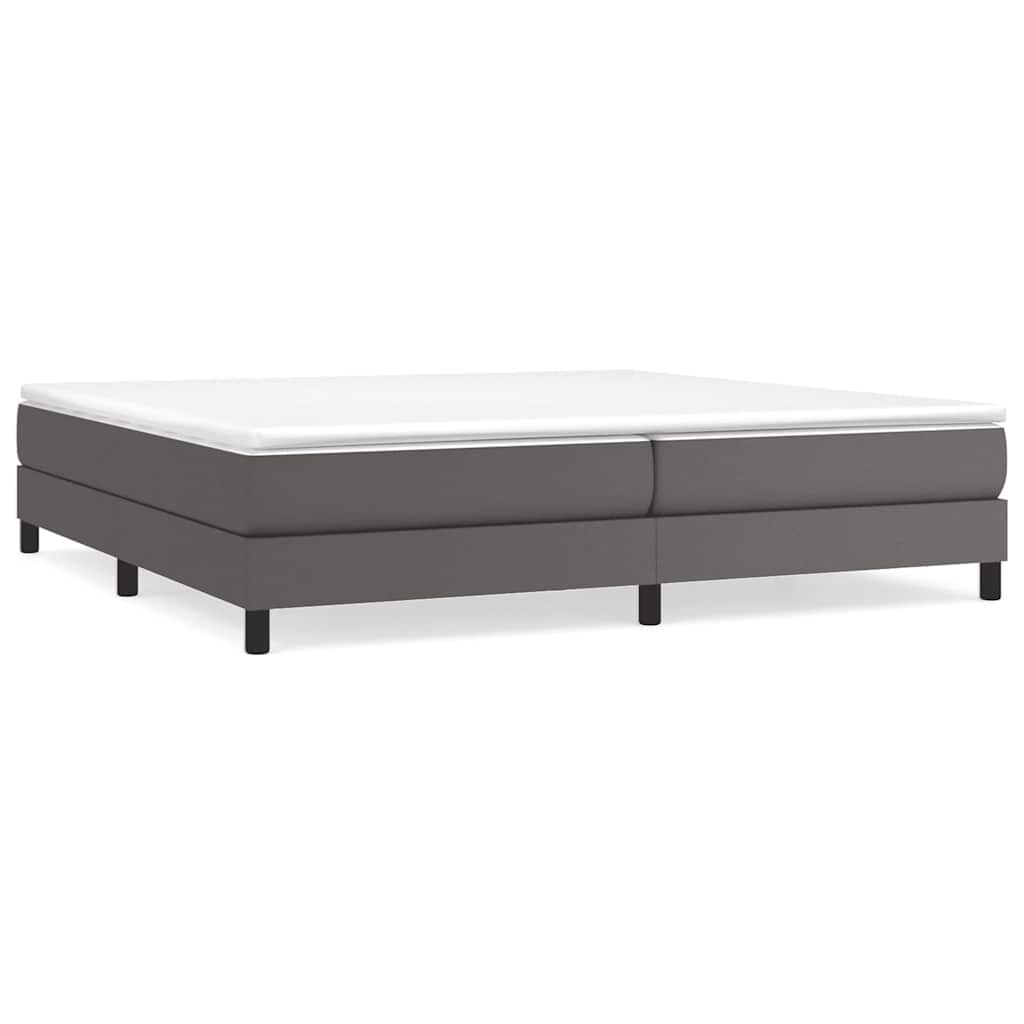 vidaXL Estructura de cama con somier cuero sintético 200x200 cm Multicolor