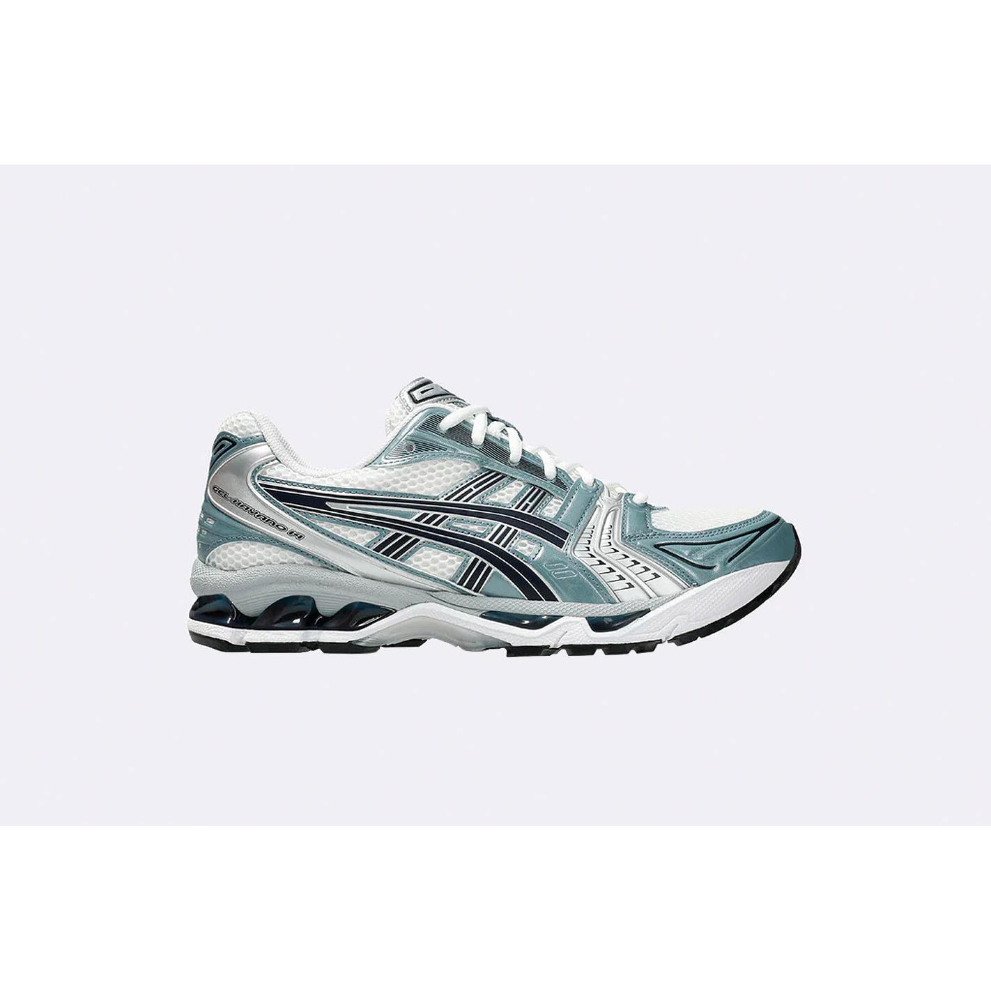 Asics gel-kayano 14 white / fjord gray shoes
