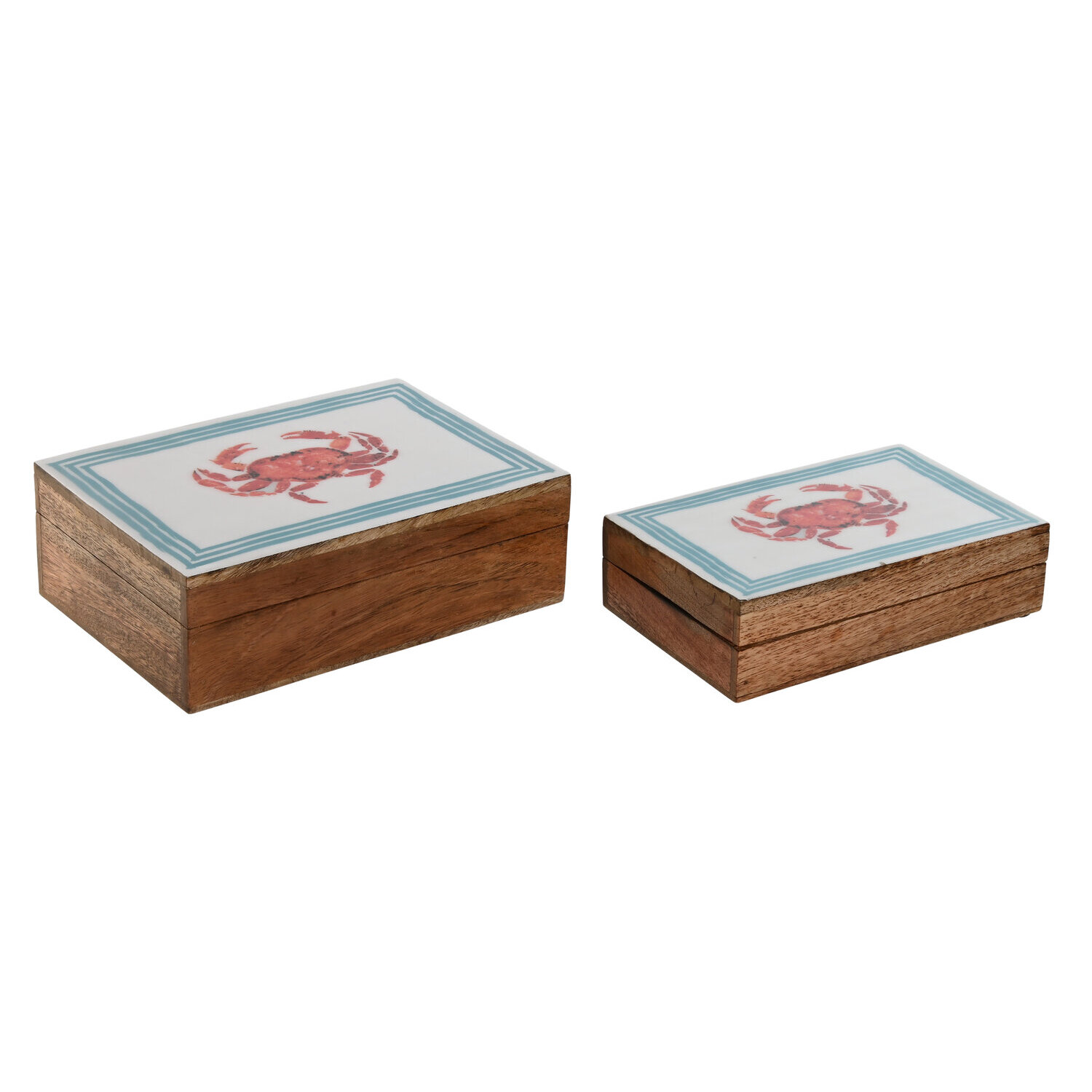 Caja set 2 mango 25x17,5x8 multicolor El mejor complemento para tu hogar.