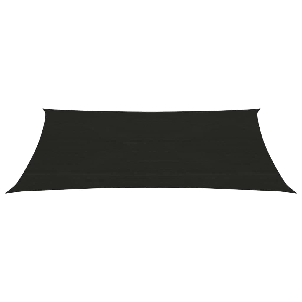 vidaXL Toldo de vela rectangular HDPE 160 g/m² 3x5 m Color Antracita, Crema, Verde claro