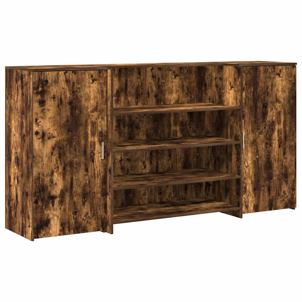 vidaXL Mostrador de recepción  200x50x103,5 cm madera de ingeniería Multicolor