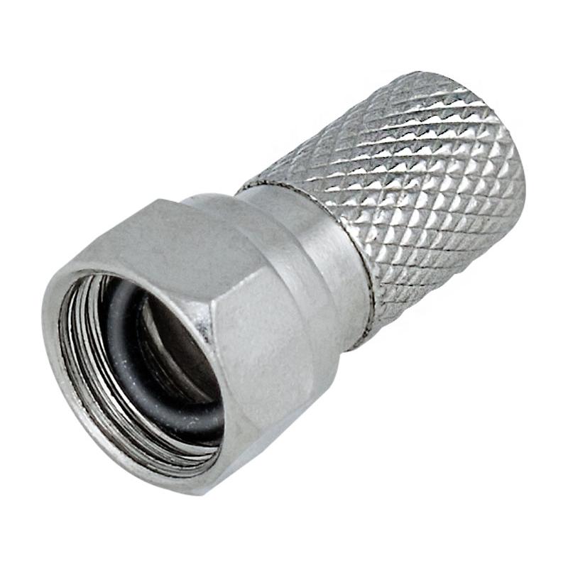 Conector de antena tipo F macho estanco