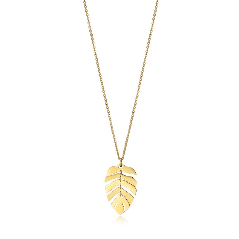 Gargantilla Viceroy Fashion Air Acero Baño Oro Hoja Articulada 15137C01012