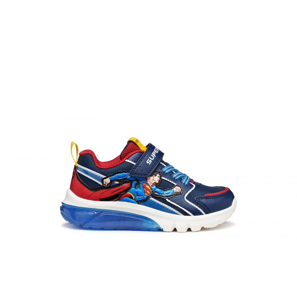 Zapatillas deportivas niño GEOX J56LBD C0200 DEPORTIVO SUPERMAN BLUE/RED 36203 25I