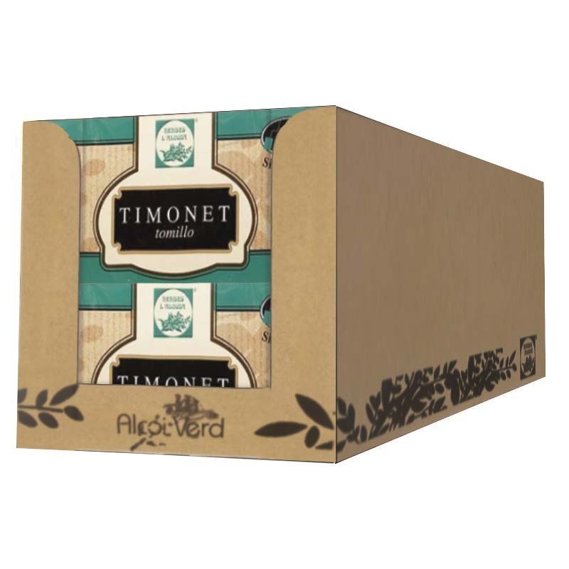TIMONET, 8 Cajas de 25 Infusiones de Tomillo Herbes L'alcoia T25X8