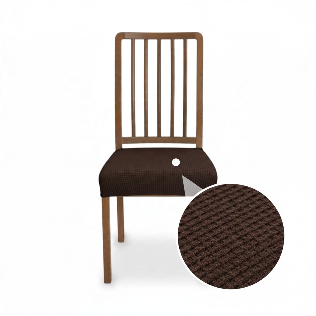 C.A | Juego de 2 Fundas de Asiento para Sillas | Tela Jacquard de Alta Elasticidad | Antipolvo y Ajuste Universal | Modelo Monaco