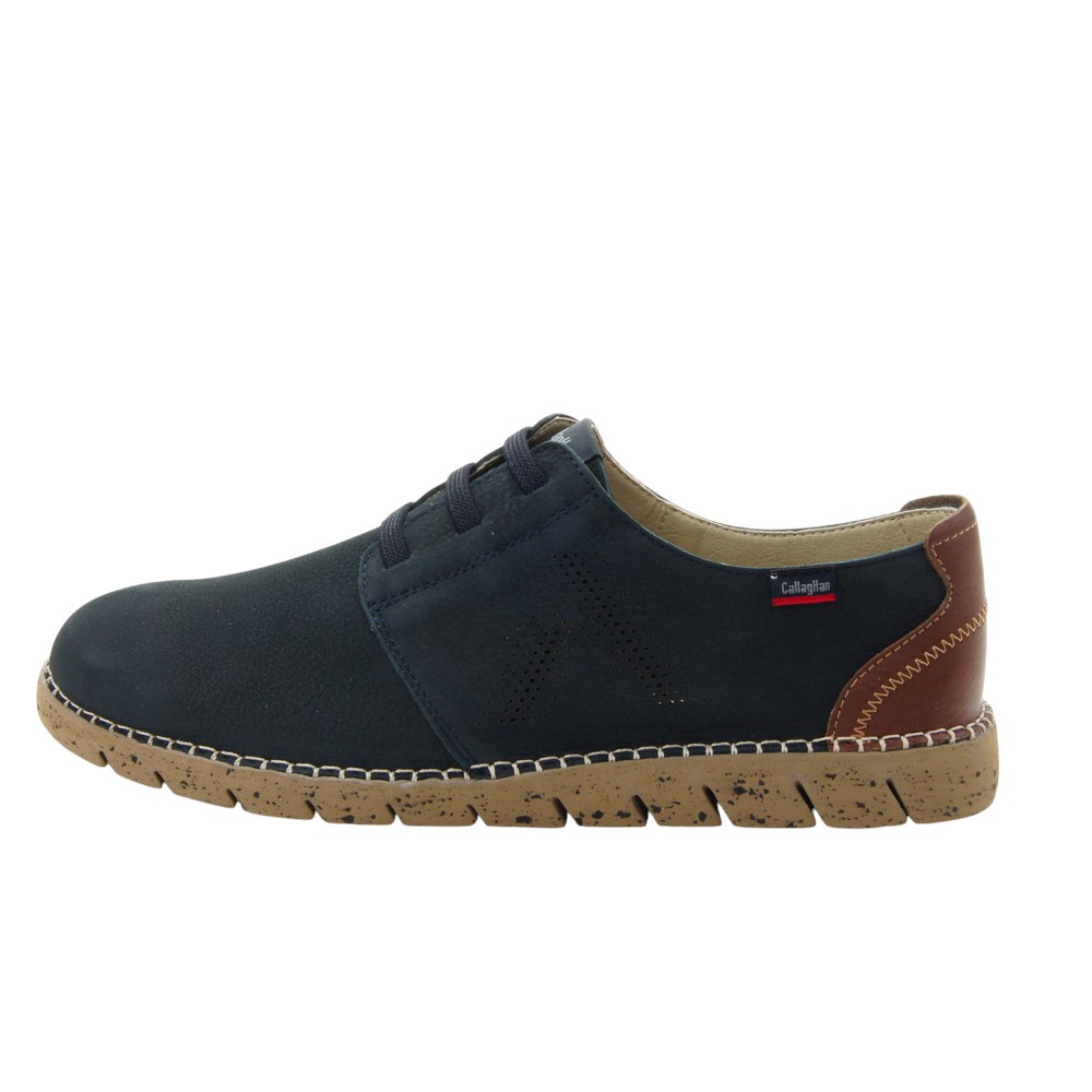 Callaghan mod. 43200 zapato sport para hombre en piel natural, cordón elástico