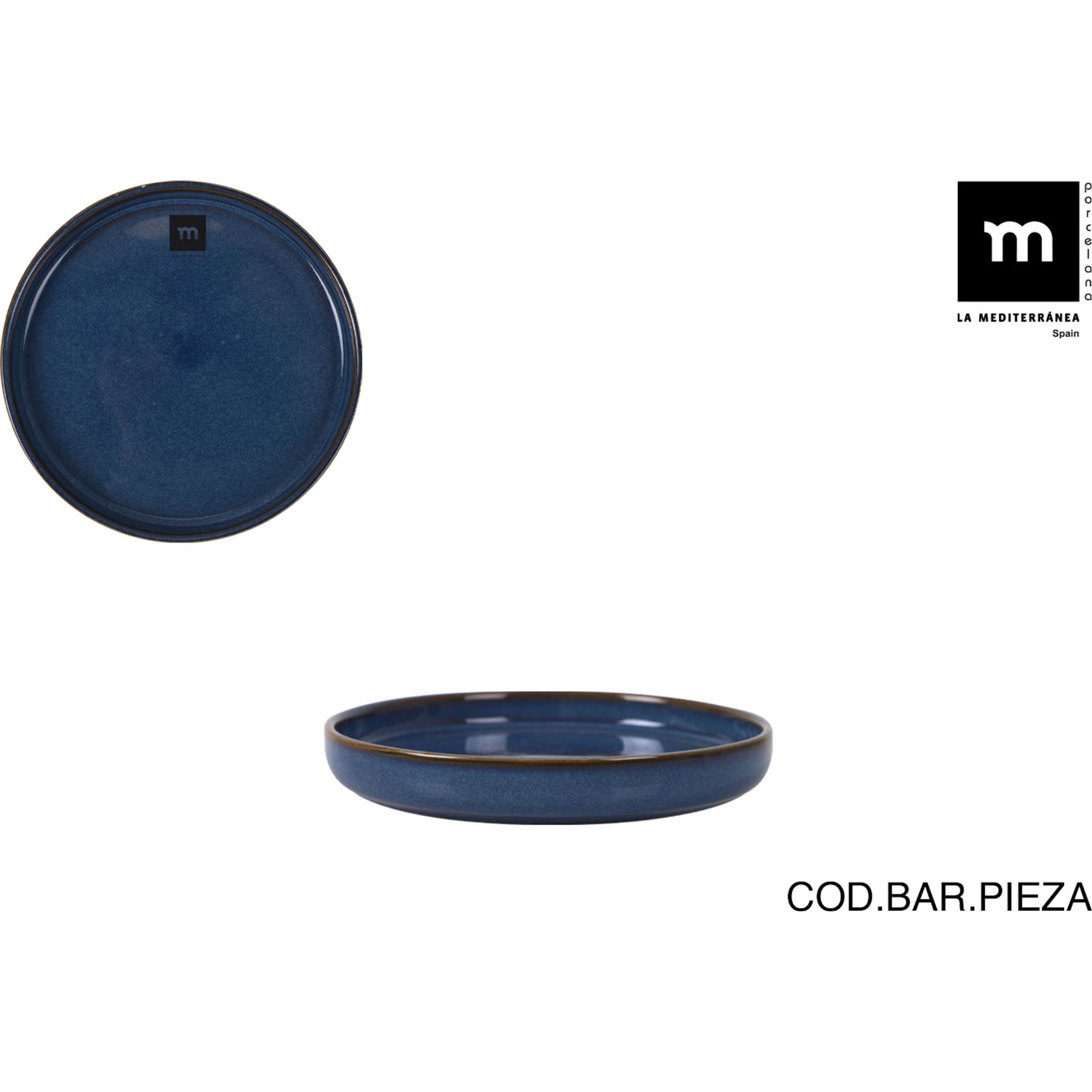 La Mediterránea - Bandeja Redonda 13.7cm Colección Chester - Estilo Japonés - Diseño Minimalista - Alta Calidad - Durabilidad - Elegante