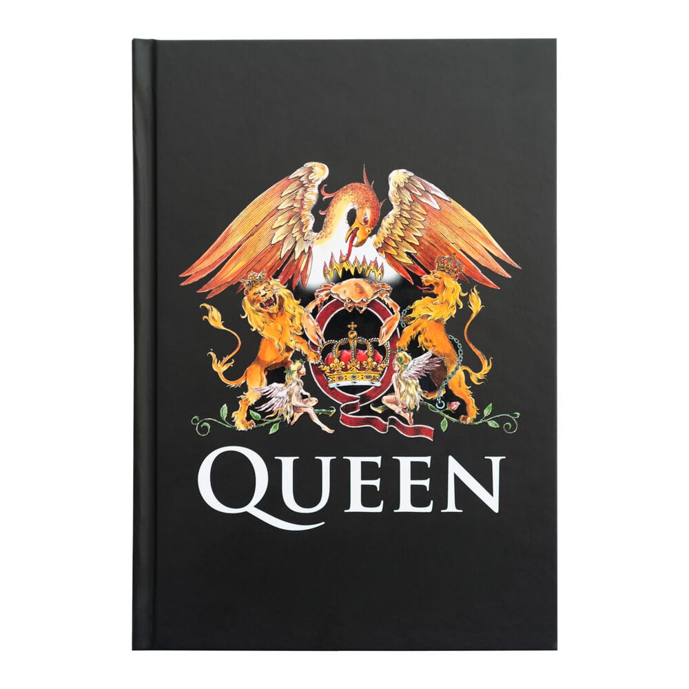 Cuaderno A5 Premium Queen, Tapa Dura Laminada Mate, 96 Hojas Bullet, Cinta Marcapáginas y Bolsillo Interior, Diseño Interior a Juego, para Notas y Planificación, Negro