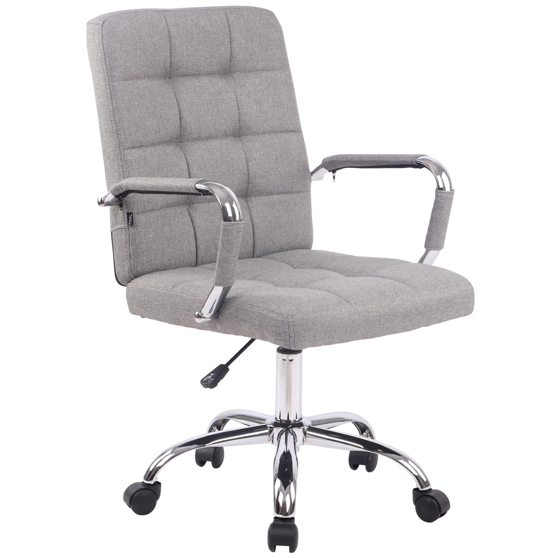Silla De Escritorio Deli Pro En Tela Gris