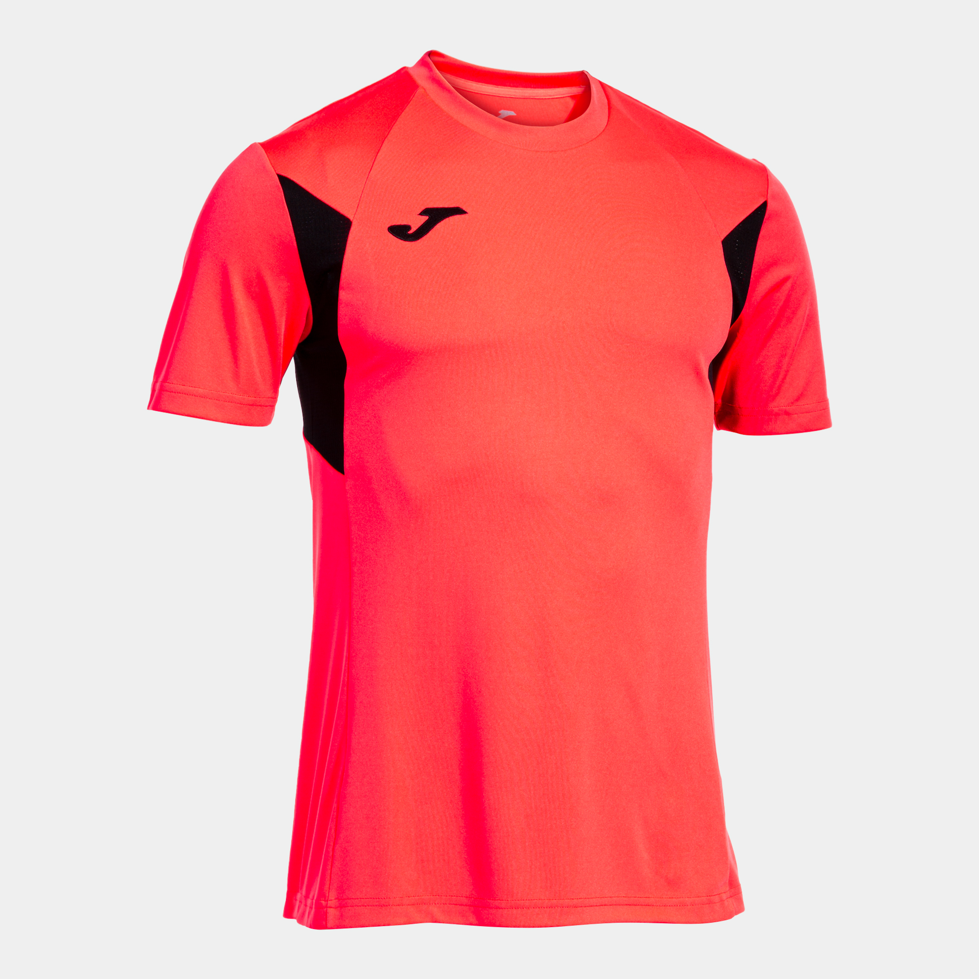 Camiseta M/C Hombre Joma Winner III 103150 Coral Flúor Negro 041 Elástica