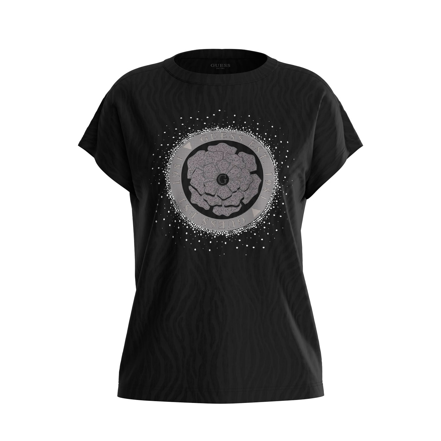 Guess Camiseta Negra W4YI29 KCCG0-JBLK , para Mujer