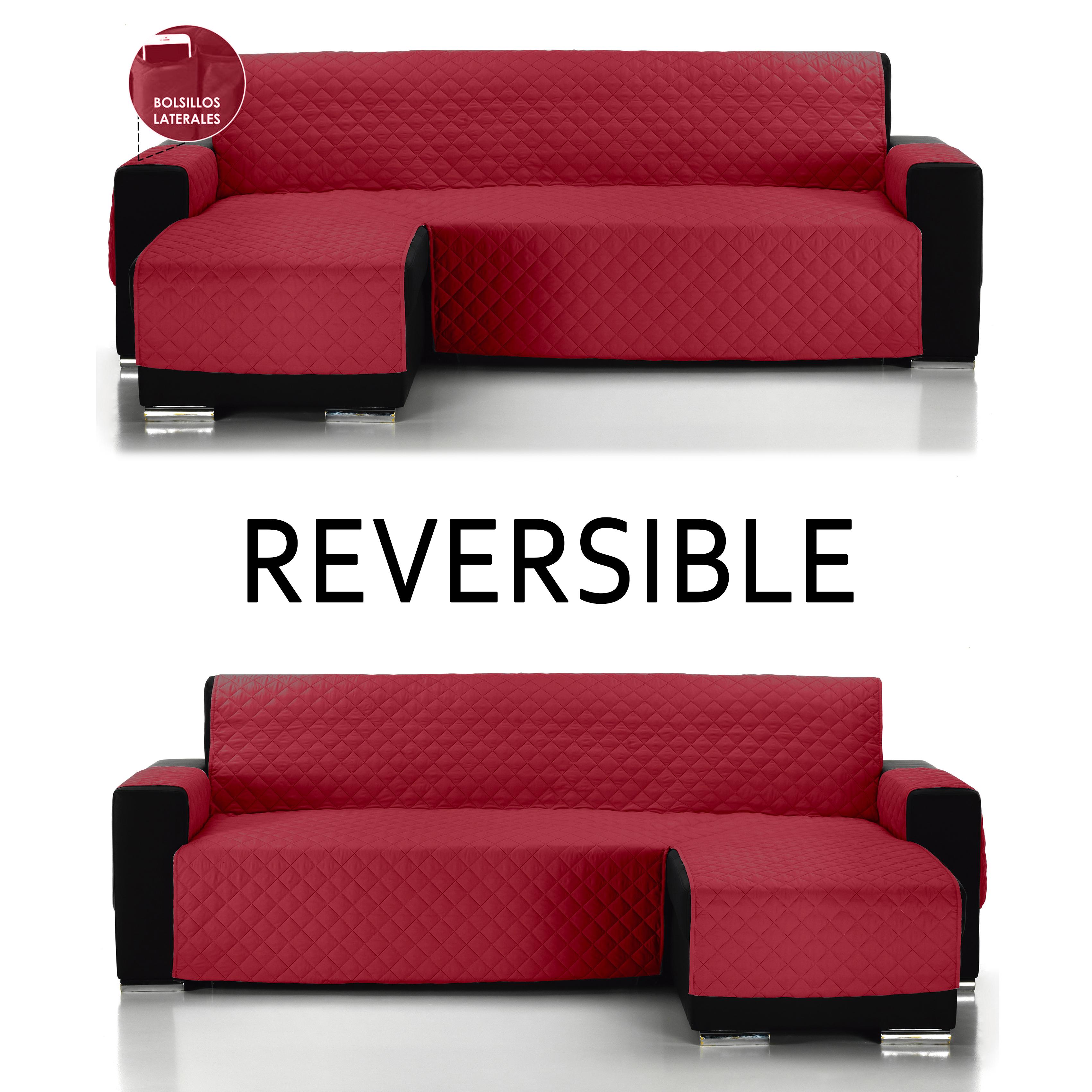 Nuevo&ALMERITEX 2000 Cubre Sofa Chaise Longue Reversible - Protector Sofá-Acolchado Sofá-fácil de Limpiar