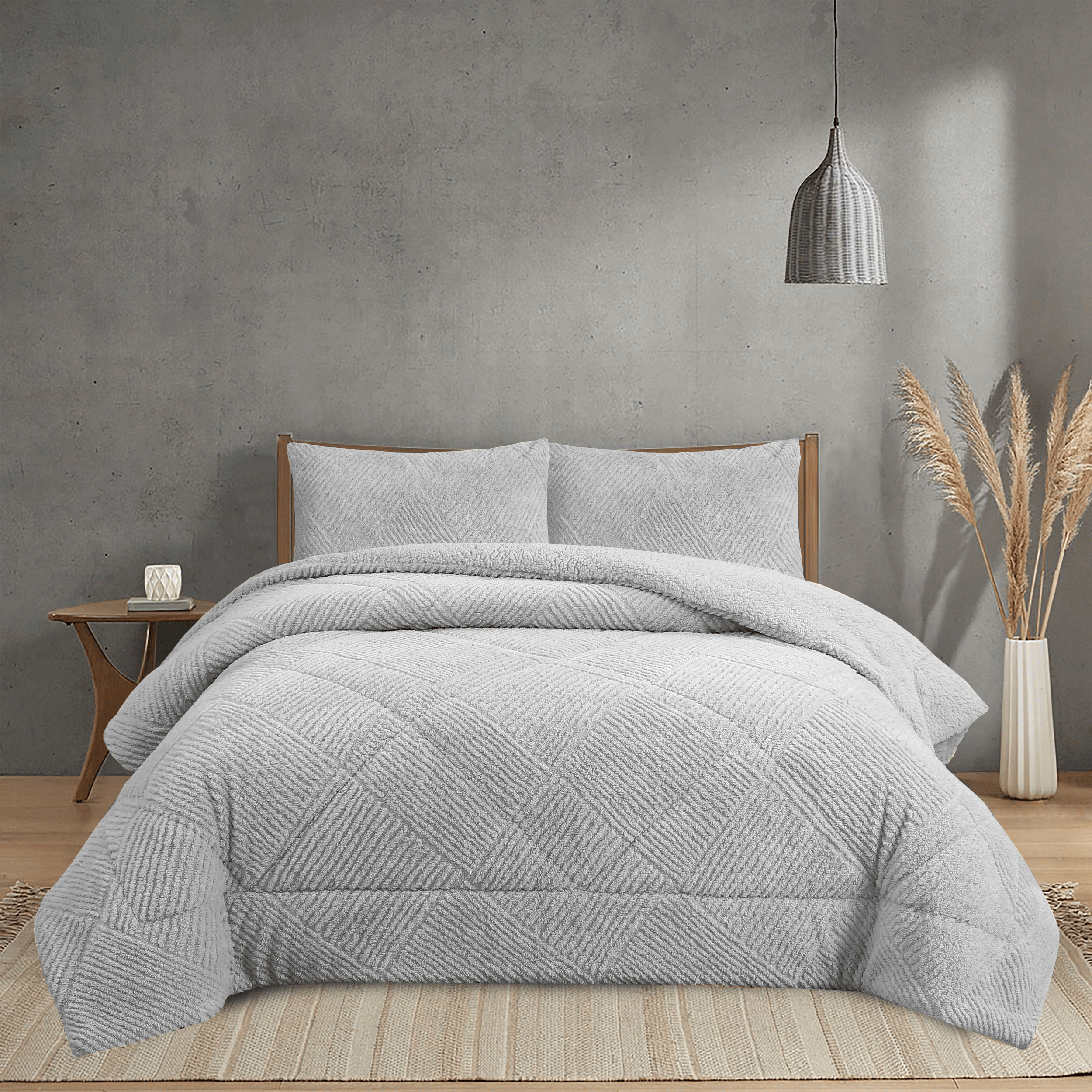 Novotextil Edredón Invierno Sherpa Extra Grueso 560gr/m2 Efecto Borreguito - Suave, Cálido y Transpirable con 1 o 2 Fundas Almohada (50x70)