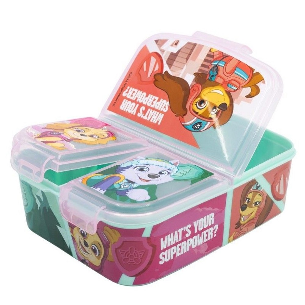 SANDWICHERA PAW PATROL,LONCHERA BOX PORTA MERIENDA FIAMBRERA,BOLSAS Y ESTUCHES PARA EL ALMUERZO,FESPU