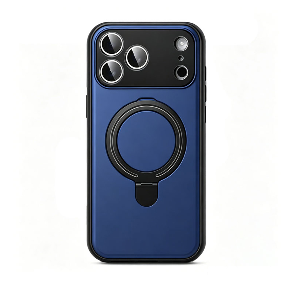 PACIFICO Funda Protectora para iPhone Serie 17, Soporte Plegable Integrado, Marco Protector Elevado para Lente de Cámara, Carcasa Antigolpes Mate Antihuellas