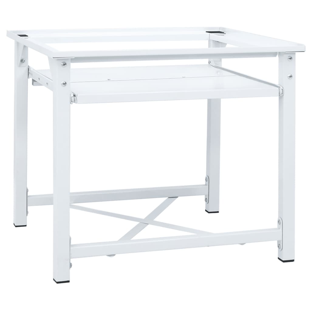 Pedestal Doble de la Lavadora y la Secadora Blanco Soporte Mueble Base Capacidad de carga 100 kg,  100 kg con estantes,  100 kg con cajón y mas