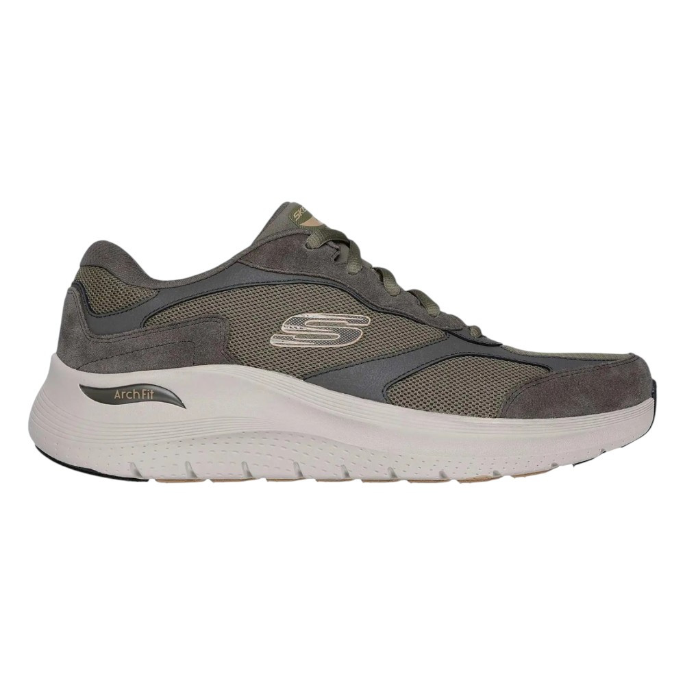 Zapatillas Skechers Arch Fit 2.0 Verde Oliva 232702-Olv Casual Hombre