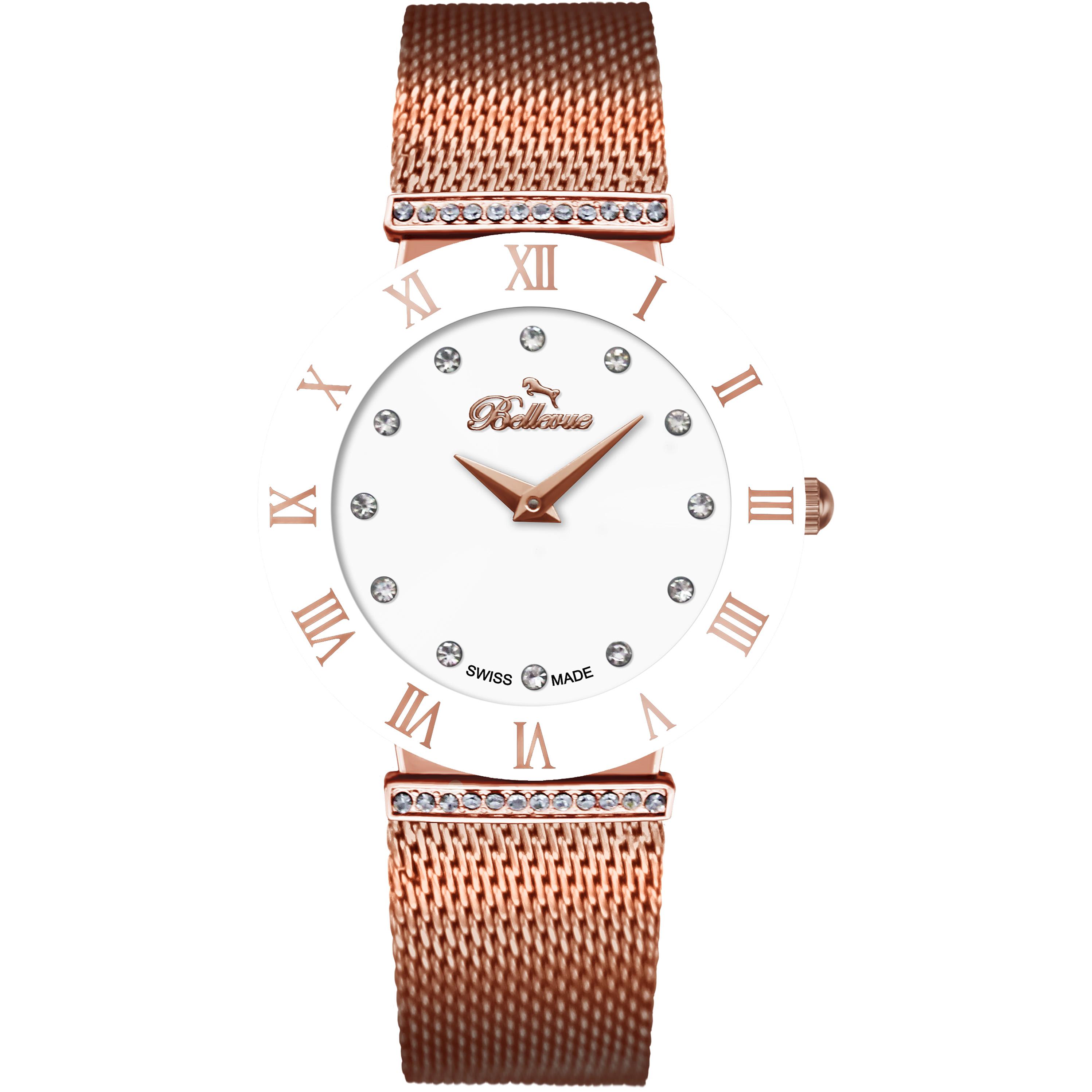 Bellevue Reloj Mujer Analogico Cuarzo con Correa de Metal F.120
